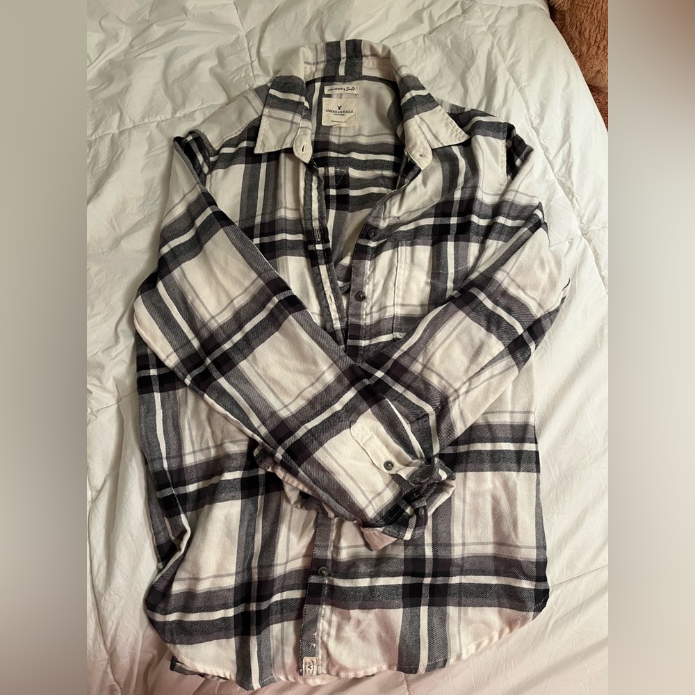 American Eagle Boyfriend Fit Flannel XL